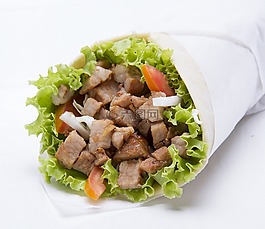 烤肉串,三明治,豬肉
