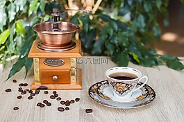 咖啡,咖啡杯,杯