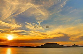 日落,黎明,天 s