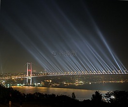 桥,博斯普鲁斯海峡大桥,夜