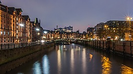 城市,河,橋