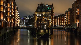 城市,河,橋