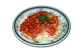 意大利面,吃,食品