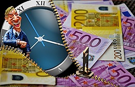 時(shí)間就是金錢,商人,歐元