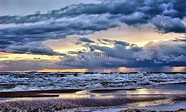 波羅的海,海灘,海