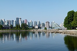 溫哥華,天際線,建筑物