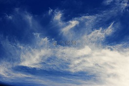 天空,藍(lán)色,云
