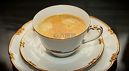 咖啡,咖啡杯,蓋