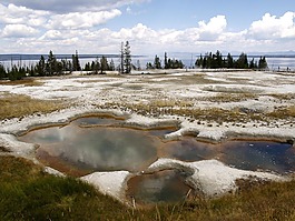 yellowston 国家公园,侵蚀,怀俄明州