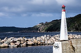 燈塔,海,海岸