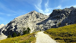 山,徒步旅行,高山