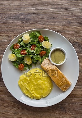 健康食品,鱼,rucula