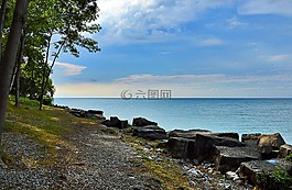 加拿大,景觀,安大略湖
