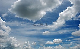 天空,背景,藍色的天空的云彩