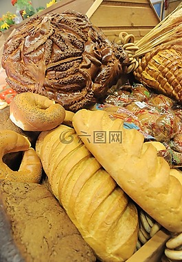 面包,食品,包子