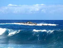 海洋,巖,島