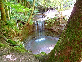水,瀑布,hirschbach