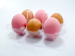 鸡蛋,粉红色,市场