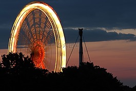 摩天輪,奧林匹克公園,長(zhǎng)時(shí)間曝光