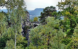 bastei 桥,撒克逊瑞士,景观