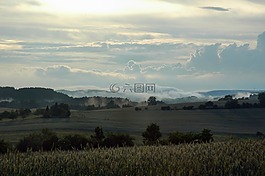 雾,hinterhermsdorf,景观