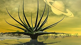 景觀,科幻小說,土星