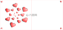 心,明信片,祝賀