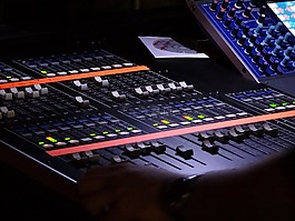 書桌,混音器,音樂工作室