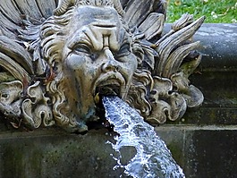 水,噴泉,公園噴泉