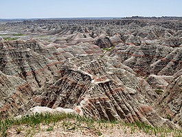 badland 国家公园,南达科他州,美国