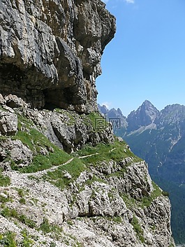 山,白云巖,爬