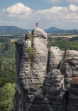 撒克逊瑞士,bastei,易北河砂岩山