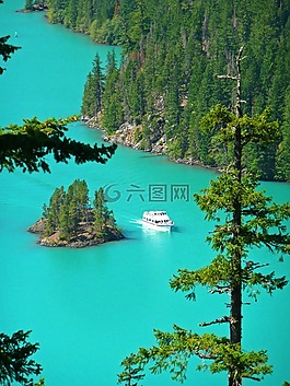 綠松石,羅斯湖,葉柵