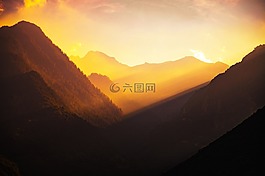 山,谷,景观