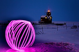 orb,長時間曝光,燈