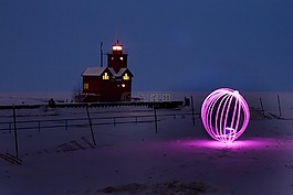orb,長時間曝光,燈