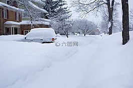 深雪,冬天,密歇根
