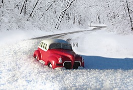 车,驾驶,雪