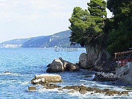 海,巖,湖