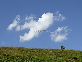 天空,云,幻想