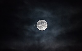 月亮,夜,滿月