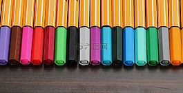 彩色的鉛筆,豐富多彩,漆