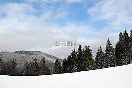 冬天,現(xiàn)場,山