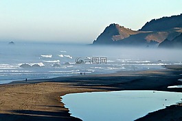 海岸,太平洋,海岸線