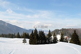 冬天,現(xiàn)場,山