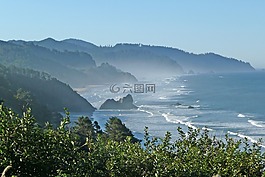 海岸,海岸線,俄勒岡