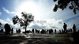 背光,陽光,日落
