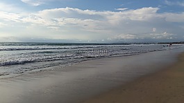 海灘,沙,海洋