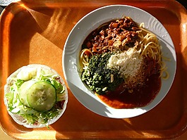 意大利面,吃,法院