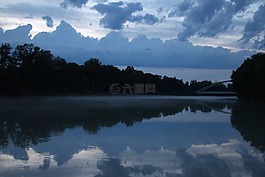 客棧,河,水